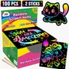 Carta da grattare, superficie arcobaleno olografica - ScratchPad Anteprima dell’immagine prodotto