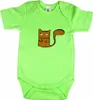 Baby Body KALLE FUX Handarbeit Tier grün Eichhörnchen braun Produktbild-Vorschau 1