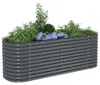 vidaXL Garten-Hochbeet 240 x 80 x 81 cm Verzinkter Stahl Produktbild-Vorschau 3