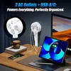 1500 W zásuvkový adaptér s 3 zásuvkami a USB nabíjačkou, Náhľad obrázku produktu 4