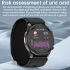 A smartwatch displaying health data, with marketing text overlaid. Náhled obrázku produktu