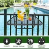 Balkonhängetisch Gartentisch höhenverstellbar viereckig Produktbild-Vorschau 7