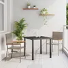 vidaXL Garten Stapelstühle 2 pcs Grau und Braun 54 x 56 x Produktbild-Vorschau 2