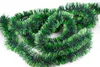 Weihnachtsgirlande Lametta 5cm x 3m Dunkelgrün matt / Produktbild-Vorschau 2