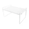 A white metal kitchen shelf on a white background. Náhled obrázku produktu