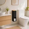 Relaxdays Toilettenpapier Aufbewahrung, 4 Rollen, HxBxT: Produktbild-Vorschau 2