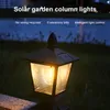 Solární zahradní světlo zahradní vila sloupek světlo plot Náhled obrázku produktu 4