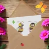 Mr. & Mrs. Panda Grußkarte Hummeln Kleeblatt - Weiß - Produktbild-Vorschau 3
