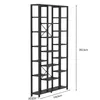 Standregal, Bücherregal 202 cm, 7 Ebenen, Schwarz mit Produktbild-Vorschau 6