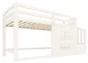 Kinder Hochbett mit Fenster, LED Leiter, Stauraum, Kiefer, Produktbild-Vorschau 14