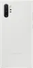 A white Samsung phone case is shown from the back. Produktbild-Vorschau