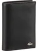 A black leather wallet with a silver crocodile logo on the bottom right corner. Anteprima dell’immagine prodotto