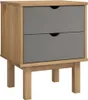 vidaXL Nočný stolík OTTA Brown & Grey 45x39x57 cm z Náhľad obrázku produktu 2