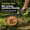 Mini Akku Kettensäge 8 Zoll, 1800W Bürstenlos Produktbild-Vorschau 3