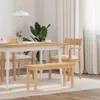 vidaXL Bank 90 cm Massivholz Gummibaum Produktbild-Vorschau 2