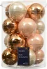 Weihnachtskugeln Glas 8cm 16 Stück - Perle / Brandy Mix Produktbild-Vorschau 2