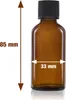 20 flacons compte-gouttes de 30 ml, verre brun, bouchon Voir les images du produit 2