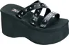 FUNN-19 Damen Sandale von DemoniaCult, Schwarz EU 38, US 8 Produktbild-Vorschau 1
