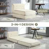 HOMCOM Bodensofa 2-in-1 Klappbar Schlafsofa mit Kordoptik Produktbild-Vorschau 4