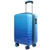 A blue suitcase with wheels and a retractable handle, shown against a white background. Produktbild-Vorschau