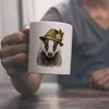 Dachs mit alpenländischem Trachtenhut Kaffeebecher Produktbild-Vorschau 2