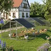 Volný výběh „Wels“ se 2 slunečními stříškami z ocelového Náhled obrázku produktu 1