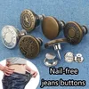 20 Stück Jeans Knöpfe Ohne Nähen, 17mm Metall Knöpfe für Produktbild-Vorschau 3