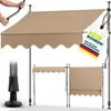 tillvex Balkónová markíza 200 cm, farba taupe, markíza s Náhľad obrázku produktu 1