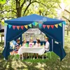 ISOISL Pavillon 3x3 m Blau Partyzelt Gartenpavillon mit Produktbild-Vorschau 10