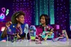 Two children are playing with Monster High dolls in a room decorated with neon lights. Náhľad obrázku produktu