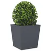 vidaXL Bac à plantes 2 pcs. Anthracite 50x50x50 Acier Voir les images du produit 4