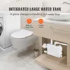 A bathroom scene showing a toilet, washing machine, and a sink cabinet with a pump underneath. Náhled obrázku produktu