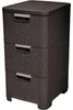 Curver Armadietto a 3 cassetti Cassettiera per bagno Rattan Anteprima dell’immagine prodotto 2