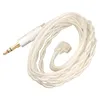 A white audio cable with a 3.5mm jack and a 2-pin connector. Podgląd zdjęcia produktu