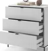 Kommode Vicco Eliza Weiß 80 x 81.2 cm mit 3 Schubladen, Produktbild-Vorschau 6