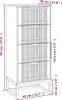 vidaXL Highboard Weiß 40x30x95 cm Holzwerkstoff Produktbild-Vorschau 7