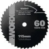Kreissägeblatt Ø 115x9,5 mm Worx Z 60 W-Zähne Produktbild-Vorschau 1