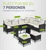 Juskys Polyrattan Lounge Manacor - Sofa, Tisch, Hocker & Produktbild-Vorschau 4
