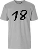 Huuraa Herren T-Shirt 18 Geburtstag XL Sport Grey Bio Produktbild-Vorschau 2