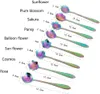 Blumenlöffel-Set, Regenbogen-Blumen-Tee-Teelöffel 8er-Set Produktbild-Vorschau 3