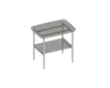 Hocker mit 1 Ablage Devo Oval BxHxT 50x39.6x35 cm Produktbild-Vorschau 2