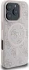 A close-up view of the back of a pink iPhone case with a repeating Guess logo pattern. Anteprima dell’immagine prodotto