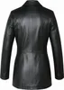 Damen Midi Ledermantel Trenchcoat echtleder Mantel aus Produktbild-Vorschau 4