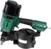 A green and black coil nailer is shown against a white background. Produktbild-Vorschau