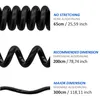 deleyCON 2m Klinken Kabel Spiralkabel - Stereo Audio - AUX Produktbild-Vorschau 2