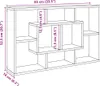 Wandschap 85x16x52,5 cm bewerkt hout oud houtkleurig Productafbeelding-voorbeeld 9