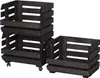 STOLMAK Drewniana Skrzynka na Owoce na Kółkach 37x79x30 cm Podgląd zdjęcia produktu 6