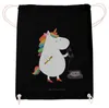 Mr. & Mrs. Panda Sportbeutel Einhorn Sekretärin - Schwarz - Produktbild-Vorschau 2