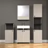 CALICOSY - Meuble sous vasque sur roulettes 2 portes L60 cm Voir les images du produit 10