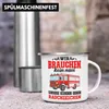 Trendation - Feuerwehr Emaille Tasse Geschenk Produktbild-Vorschau 3